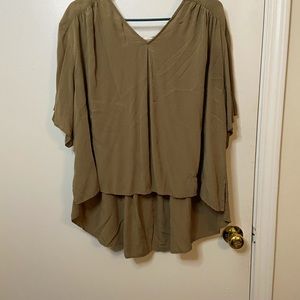 H&M green blouse